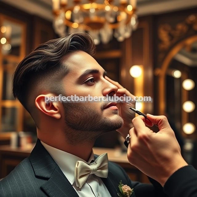 گریم داماد با مراقبت پوست و فیشیال در مشهد